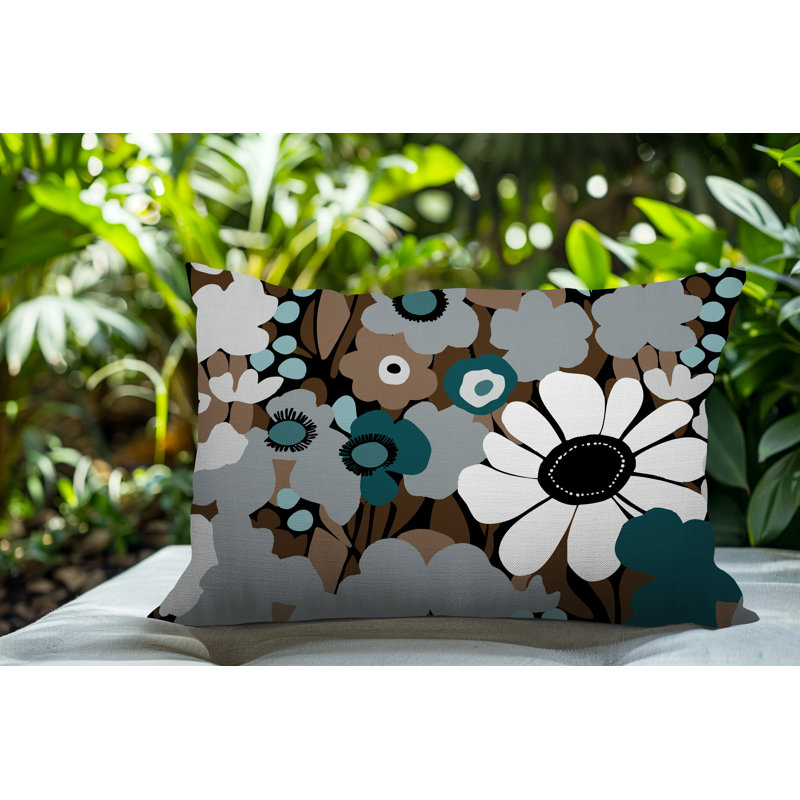Coussin Maya, Rectangle H 14 po x l 20 po, Gris