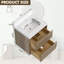Meuble-lavabo flottant mural avec lavabo simple 24 po Melihcan