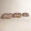 Ensemble de 3 plateaux en aluminium 15 et 19 et 23 po au fini bronze Darcy - 23 po x 12 po x 3 po