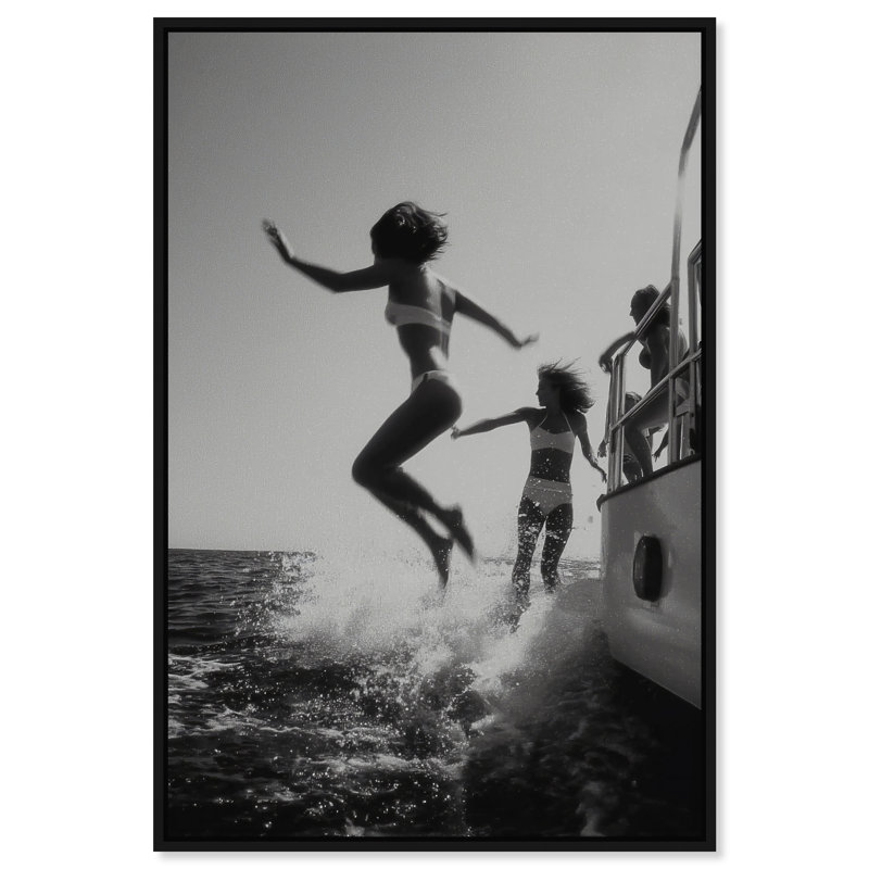 Liquid Gravity Print by Oliver Gal, 31"H x 21"W, Black Floater Frame