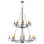 Lustre à niveaux 16 lumières de style bougie Estrella