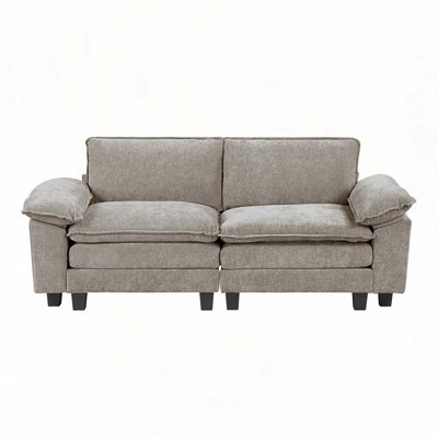 Causeuse en tissu d'ameublement en chenille