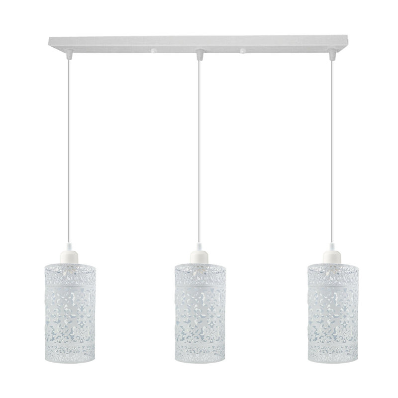 Rebound 3 - Light Kitchen Island Pendant, White