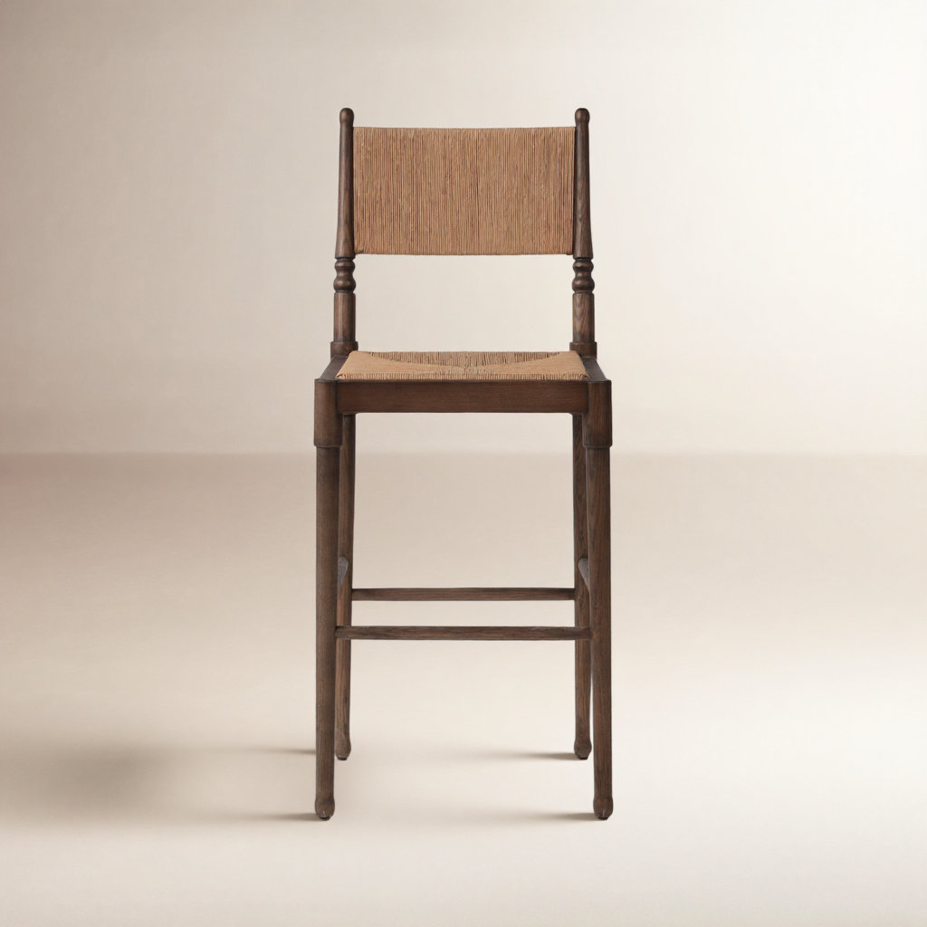 Fayth Bar and Counter Stool, Bar Stool (29.5" Seat Height), Antique Walnut