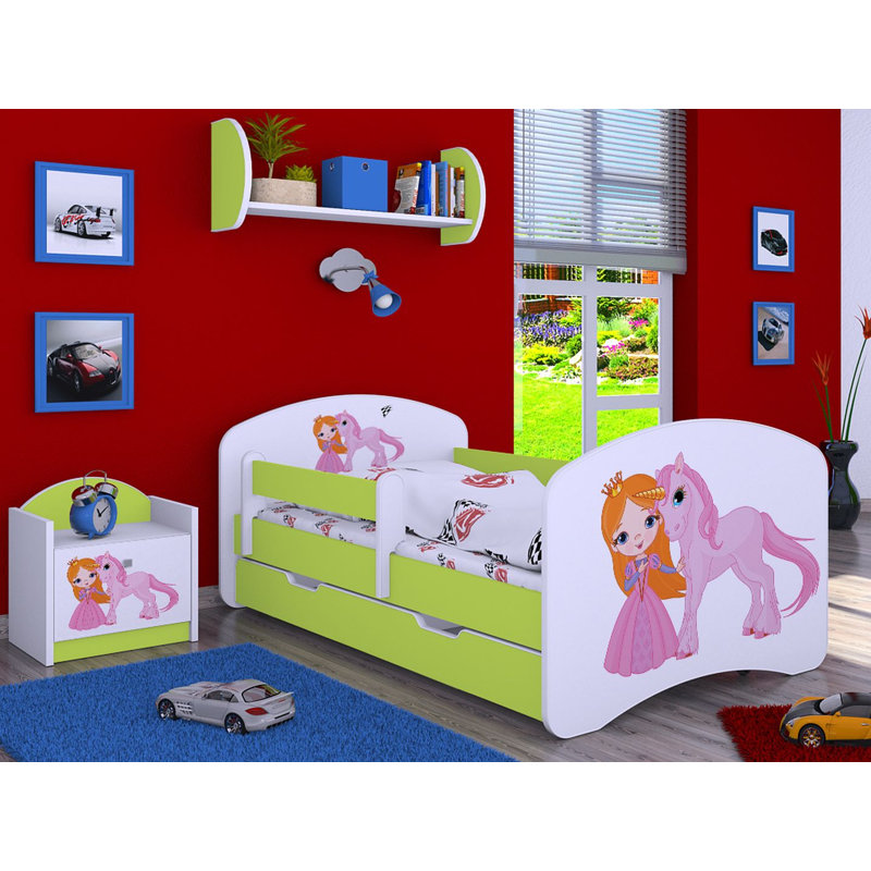 Moraal Cabin Bed Themed Beds with Storage Included, Green