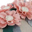 Handmade 3D Flower Accent Throw Pillow Cover Floral Decorative Pillow Case