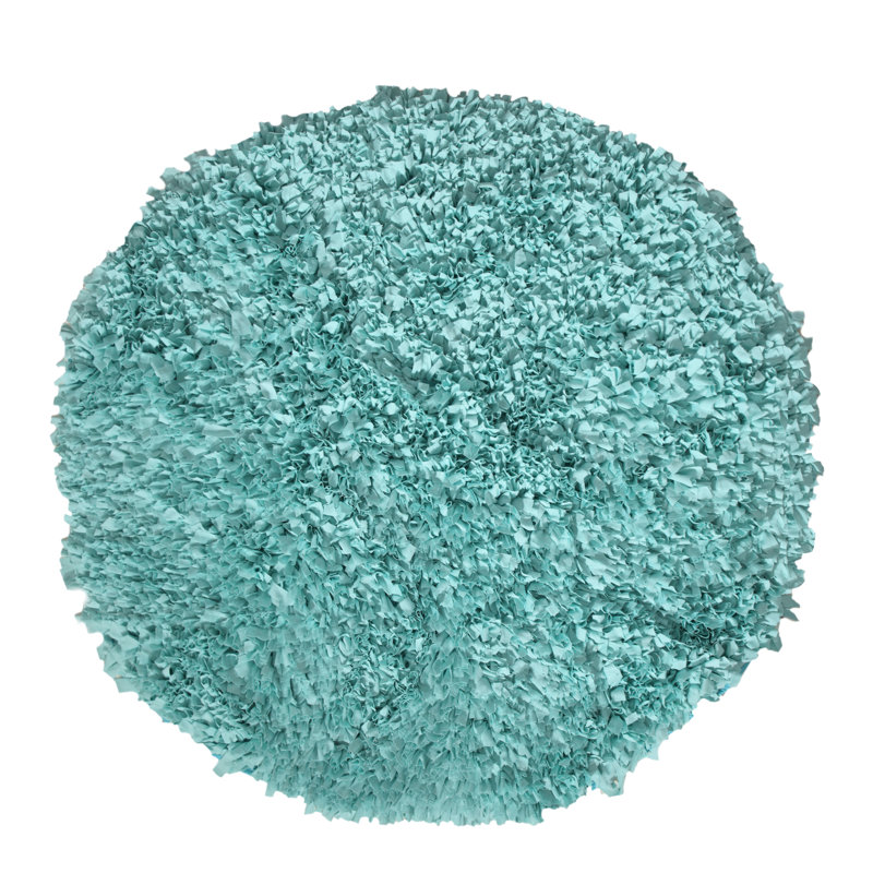 Rosebank Aqua Area Rug, Round 5'