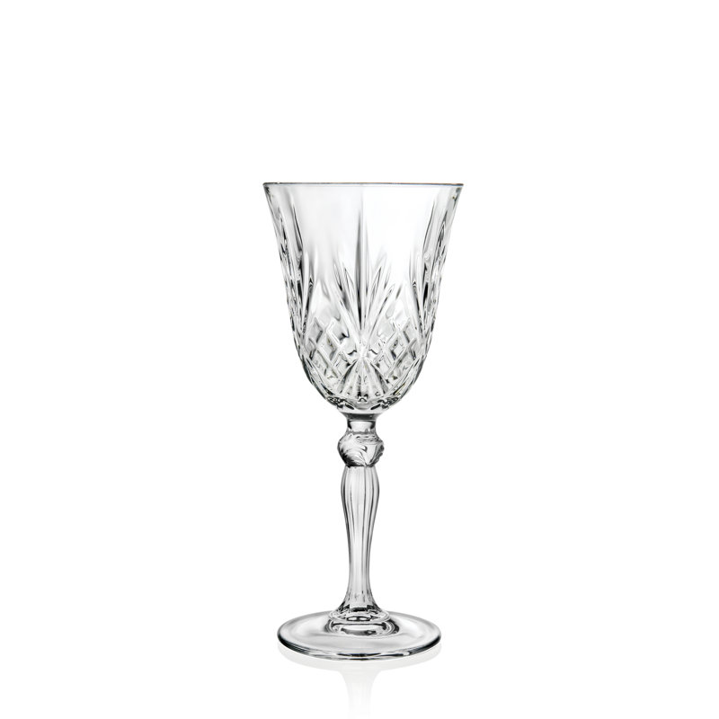 Elegant Clear Crystal Glassware Set of 6, 9 oz.