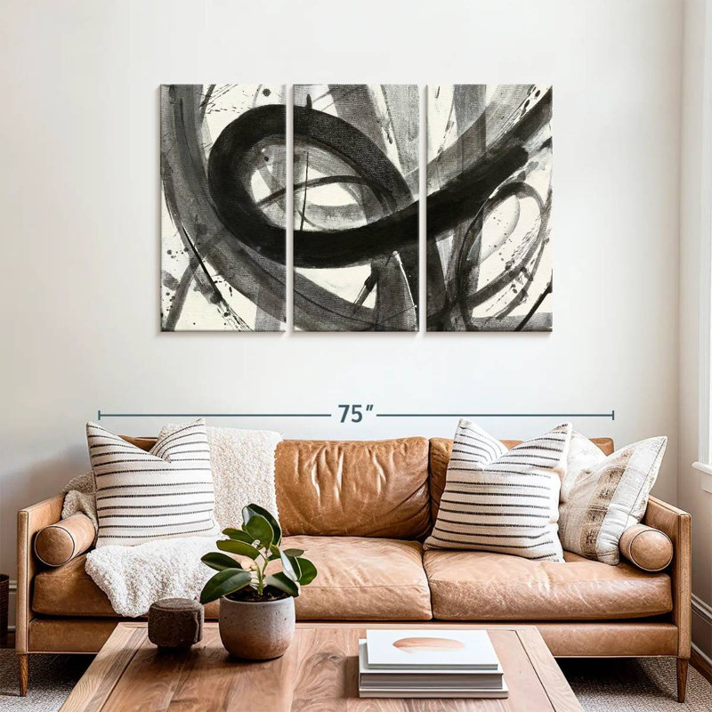 Avery Roller Coaster I On White, 36" H x 57" W