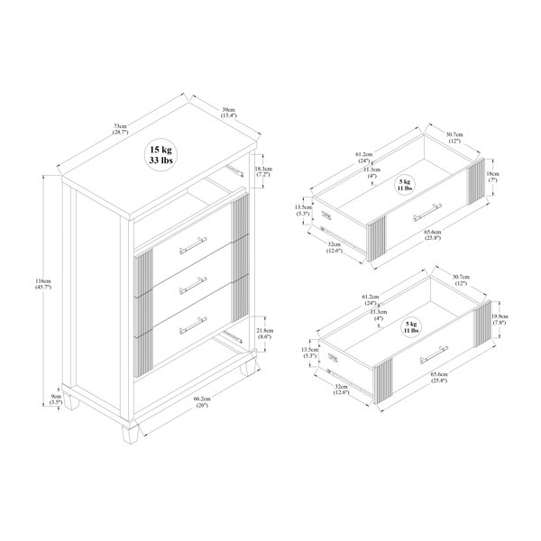Dimensions du produit