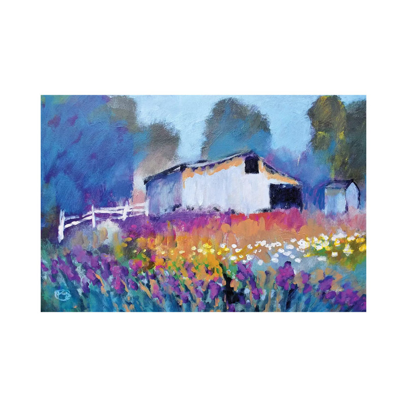 Barn With Iris II by Kip Decker - Wrapped Canvas Gallery-Wrapped Canvas Giclée, 45.72cm H x 66.04cm W