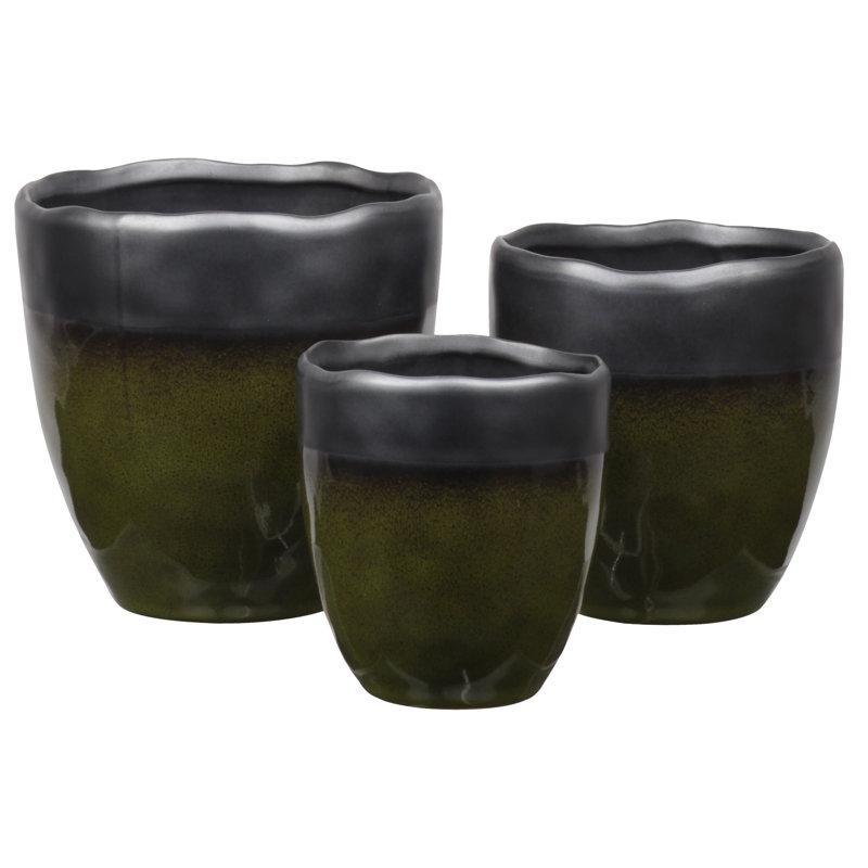 Porte-brosse à dents Aristodemos, H 6,5 po x l 6 po x P 6 po, Vert olive