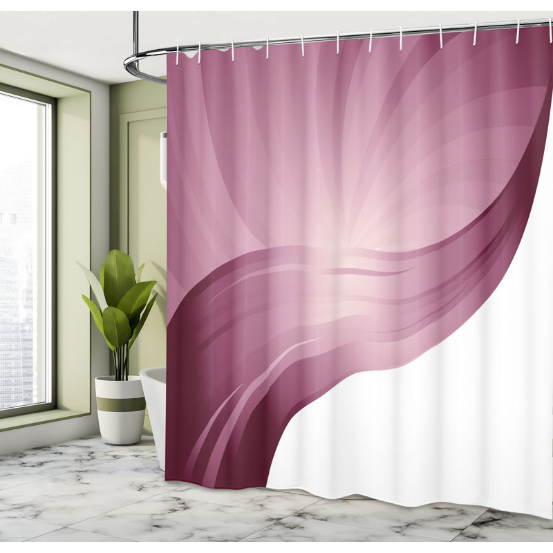 Ensemble de rideau de douche + crochets, Taupe chaleureux, H 70 po x l 69 po