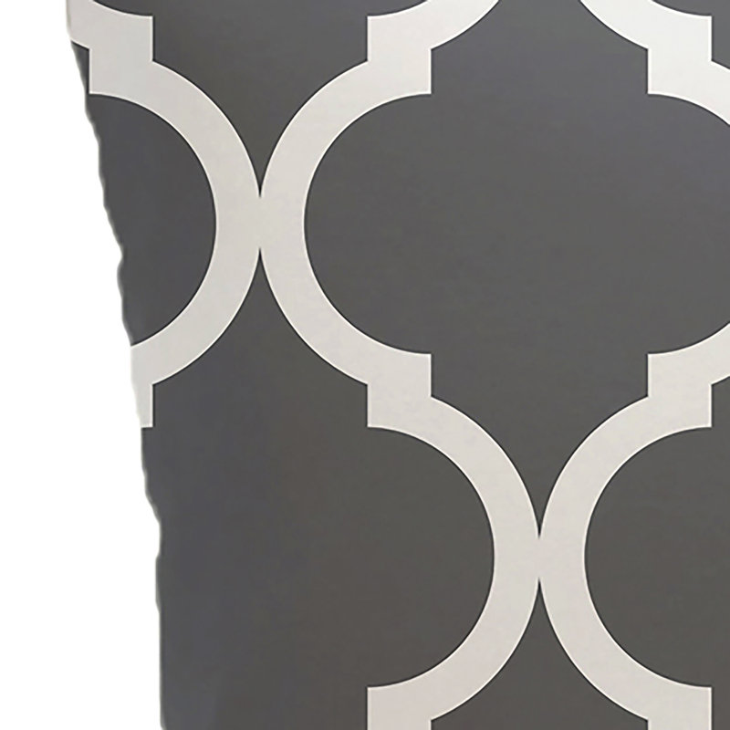 Louis Geometric Reversible Throw Pillow, 20" H x 20" W x 1" D, Grey
