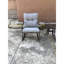 Ensemble de chaises, chaises de patio et meubles de patio gris moyen