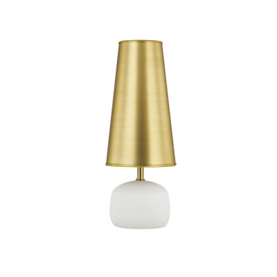 Geraldine 21" Table Lamp with Paper Shade, White