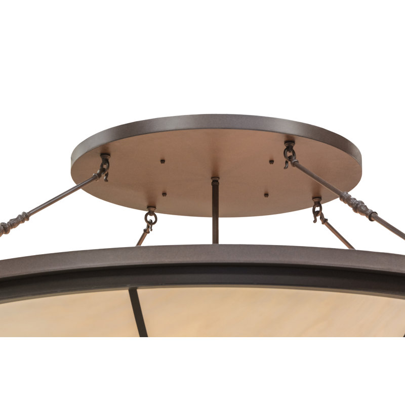 Plafonnier semi-encastré 8 lumières 72 "Commerce