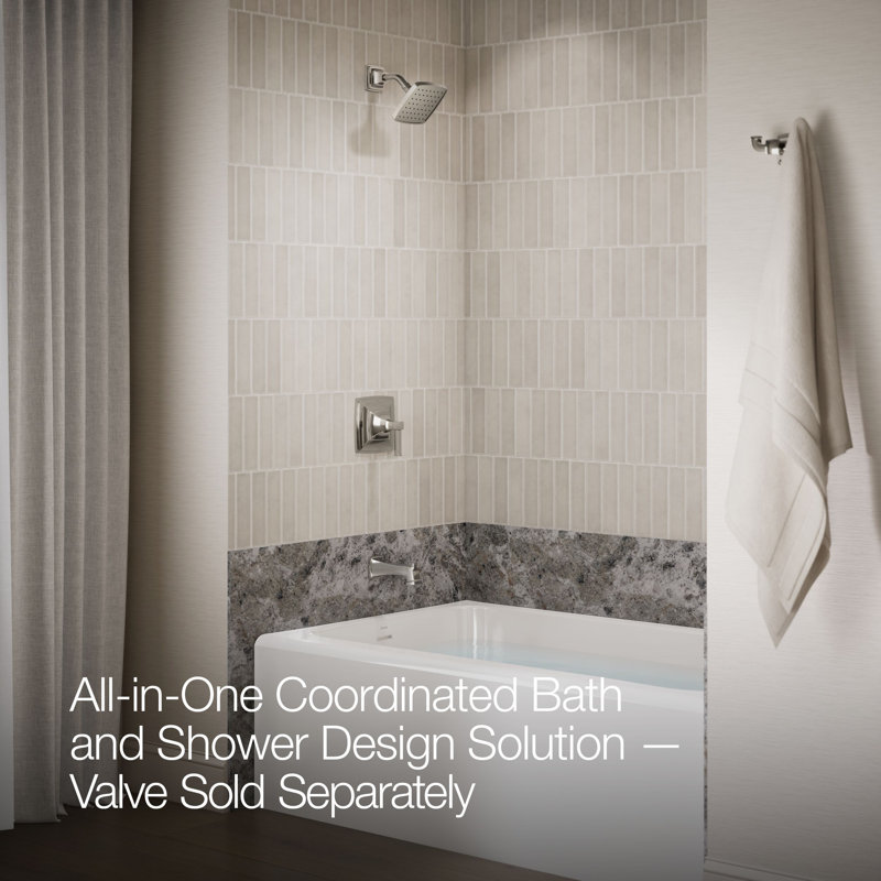 Riff Bath and Shower Faucet Trim, Vibrant Polished Nickel