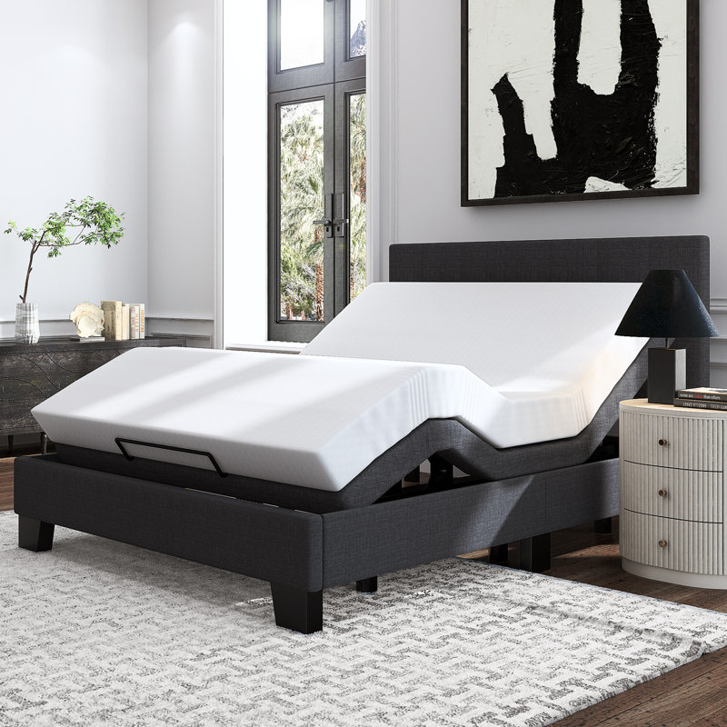 Channahon Adjustable Bed with Wireless Remote, Queen