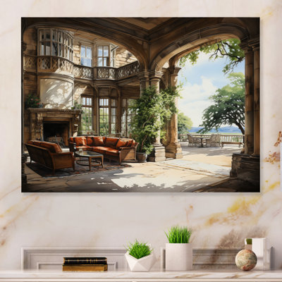 Country clubs Elegant Retreat II - Architecture, art mural en métal