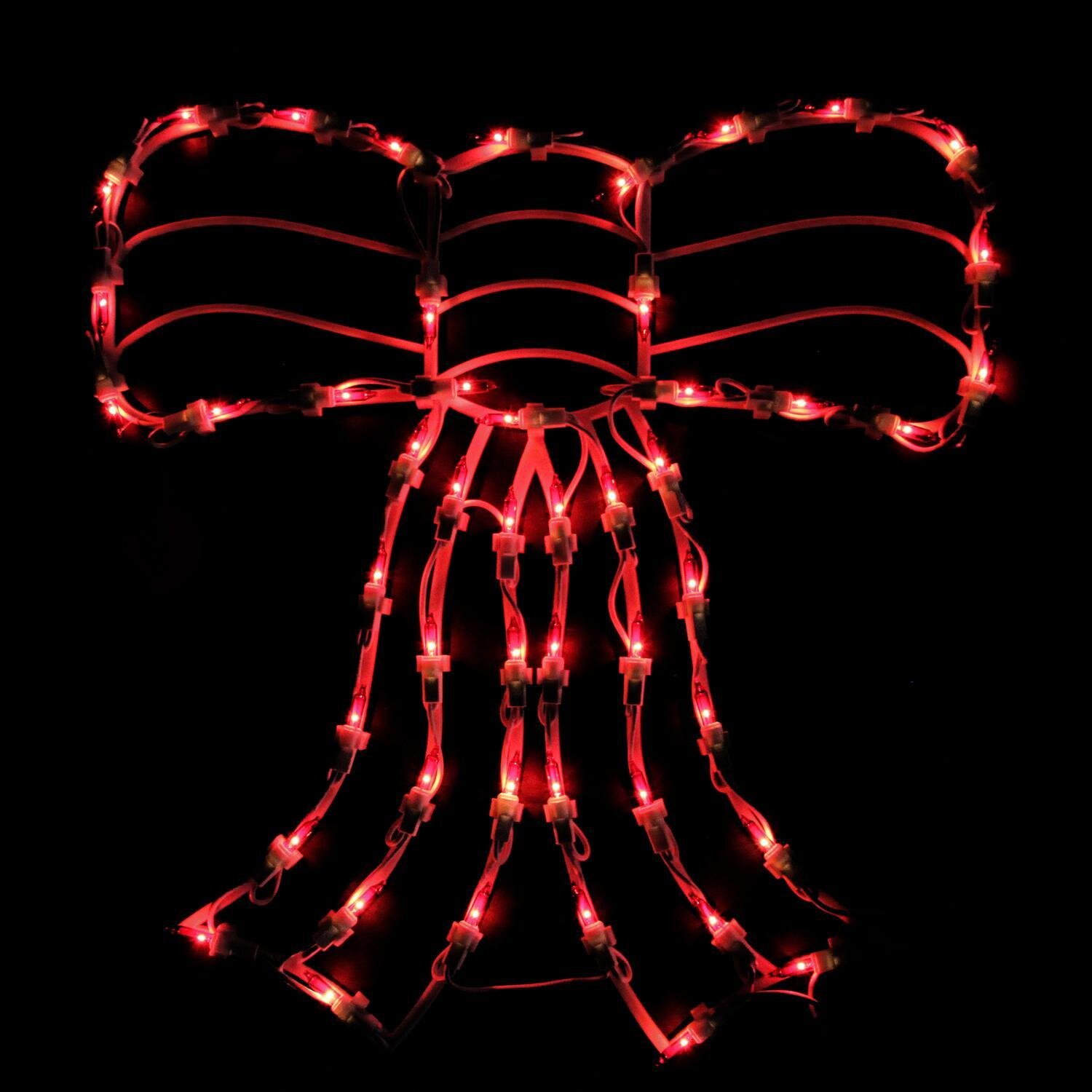 lighted red bow