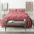 Double Brushed Pleated Duvet Cover Set-1115752243-1138816898