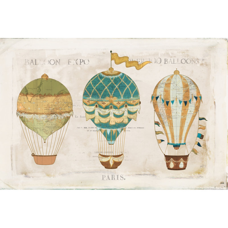 Balloon Expo I by Katie Pertiet - Wrapped Canvas Print, 20cm H x 30cm W x 3.8cm D