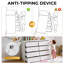 Commode 8 tiroirs 41,3 pouces