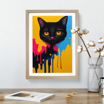 Painted Cat No.1 - Wall Art