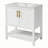 Bathroom Vanity with Ceramic Sink and Versatile Storage