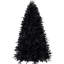 Arbre pré-éclairé noir de 5 pi avec 250 panneaux blancs, 1076 pointes pe +, décorations de Noël et d'hiver-133215371