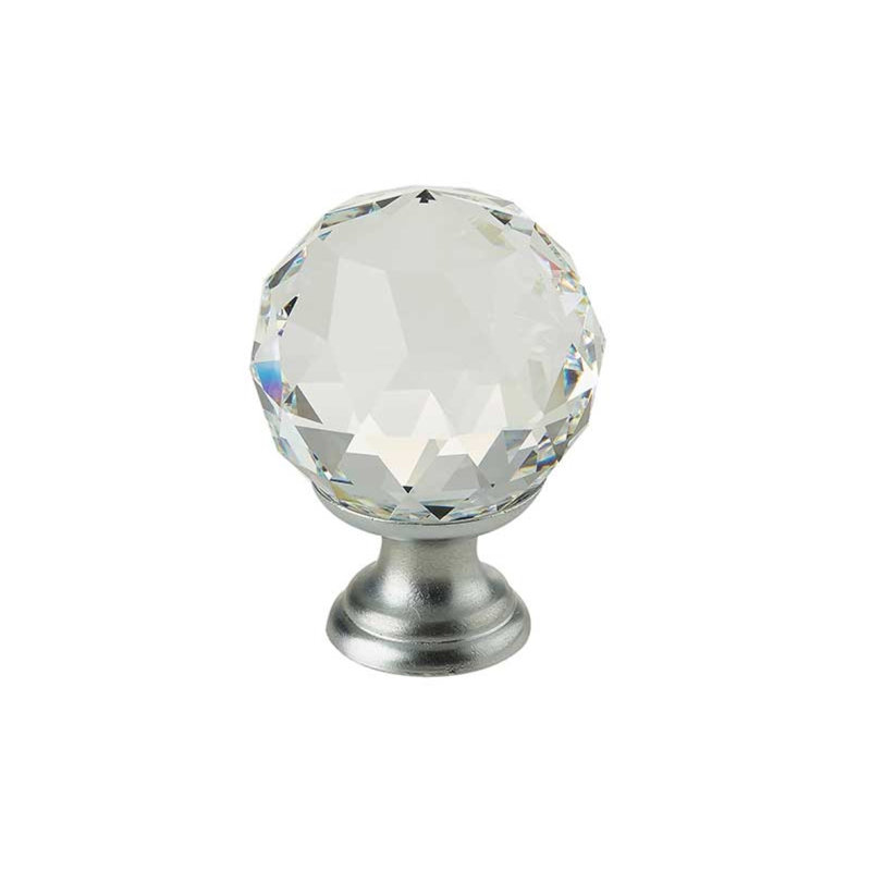 Coppock Diameter Round Knob, Satin Chrome, 20 mm