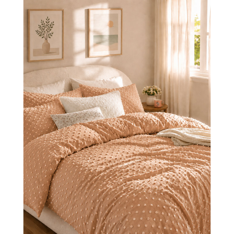 Ensemble de housse de couette en microfibre toutes saisons Swift Home, Couette grand + 2 taies décoratives standard, Rose