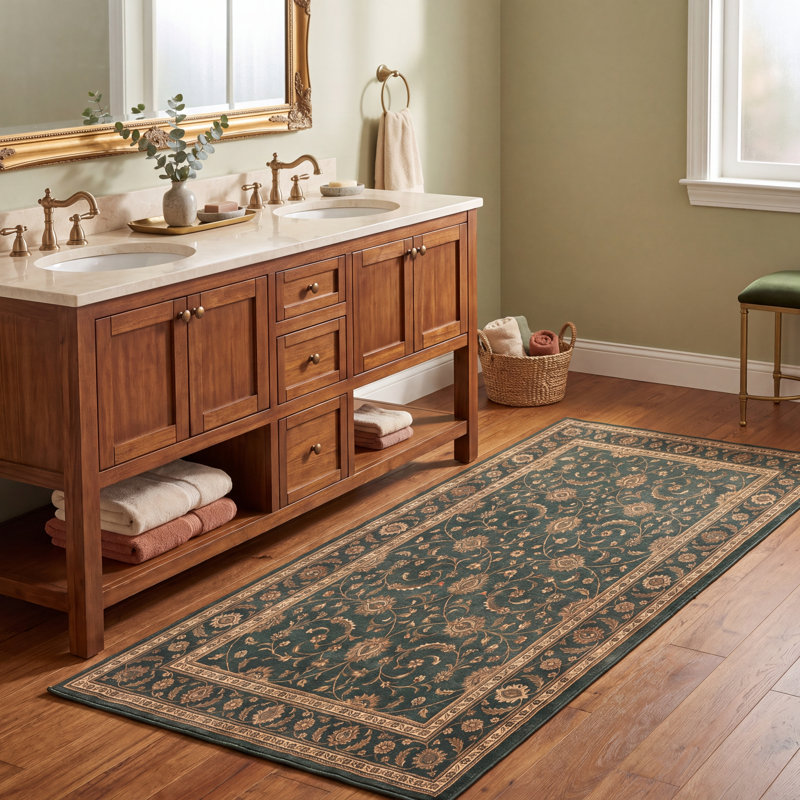 Tapis Prairie2 traditionnel surteint uni or vert crème ivoire, lavable à la machine, antidérapant, à poils courts, pour l'intérieur et l'extérieur, adapté aux animaux domestiques, idéal pour le salon, la chambre, la salle à manger, l'entrée, le corridor ou le bureau.