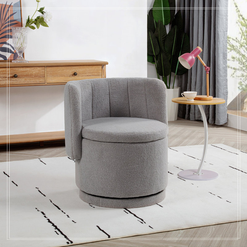 Chaise pivotante à 360 degrés, Gris
