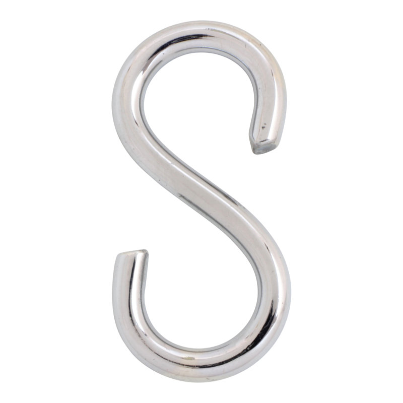 Crochet standard en laiton, Chrome poli