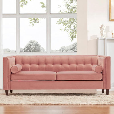 Canapé Dinapoli moderne en velours l 78 po Dreamsir