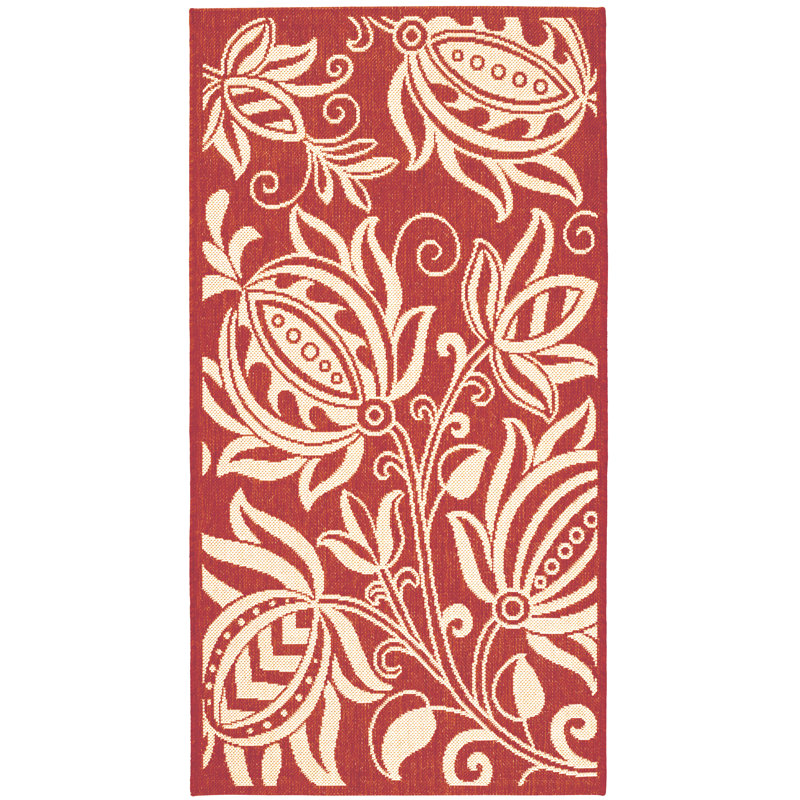 Courtyard Performance Floral Indoor/Outdoor Area Rug, Rectangle 2'7" x 5'