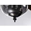 Thermalito Dark Pear Black Satin Grey 5-Blade 3-Light Lighted Ceilng Fan Smoked Glass Lamp Chandelier Includes Remote Control