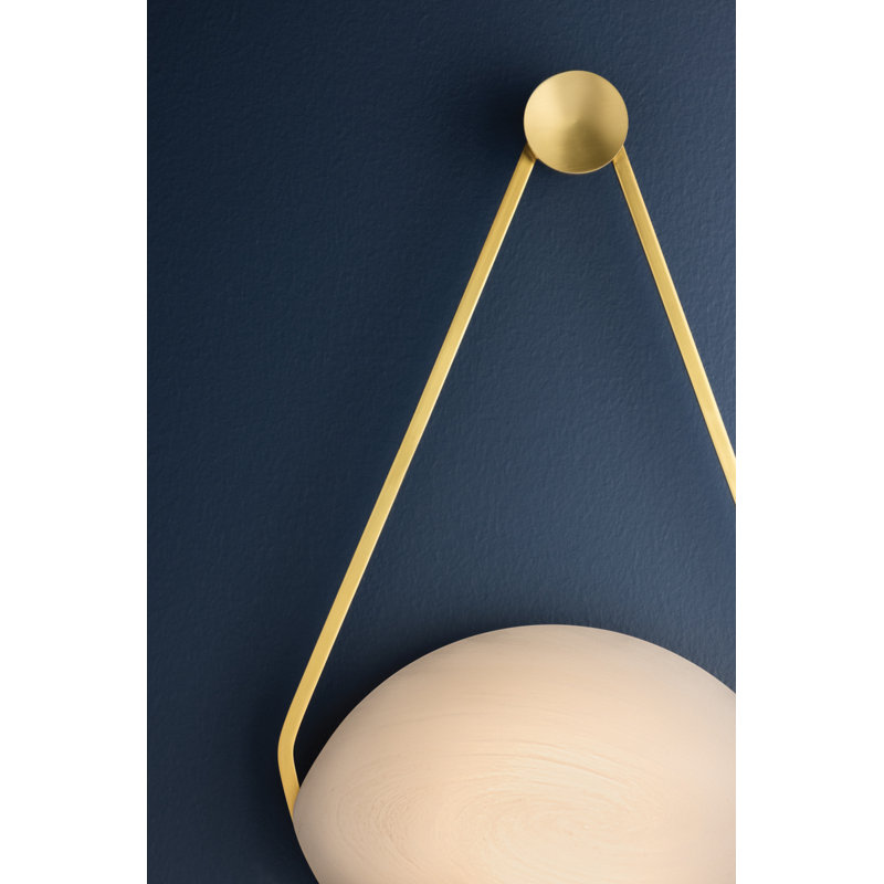 Blaina Wall Sconce in Aged Brass
