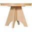 Table vintage 42-58 pouces pour 4 ou 6 personnes, fini vieilli, placage en bois massif, pieds stables, structure extensible, design rétro, finition naturelle.