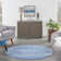 Pleasanton Abstract Blue/Ivory Area Rug