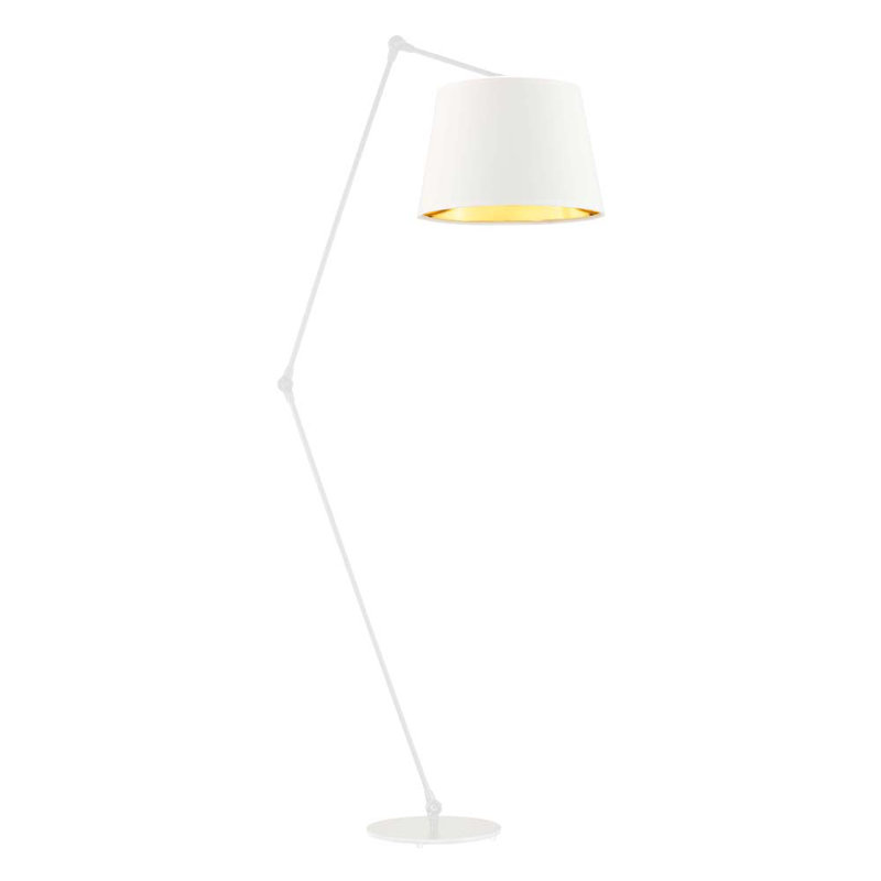 Turnage 177cm Task Floor Lamp, White, White