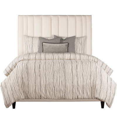 Magnolia Home Fashions Meander Slate 100% Cotton Luxury Duvet Cover and Insert Set