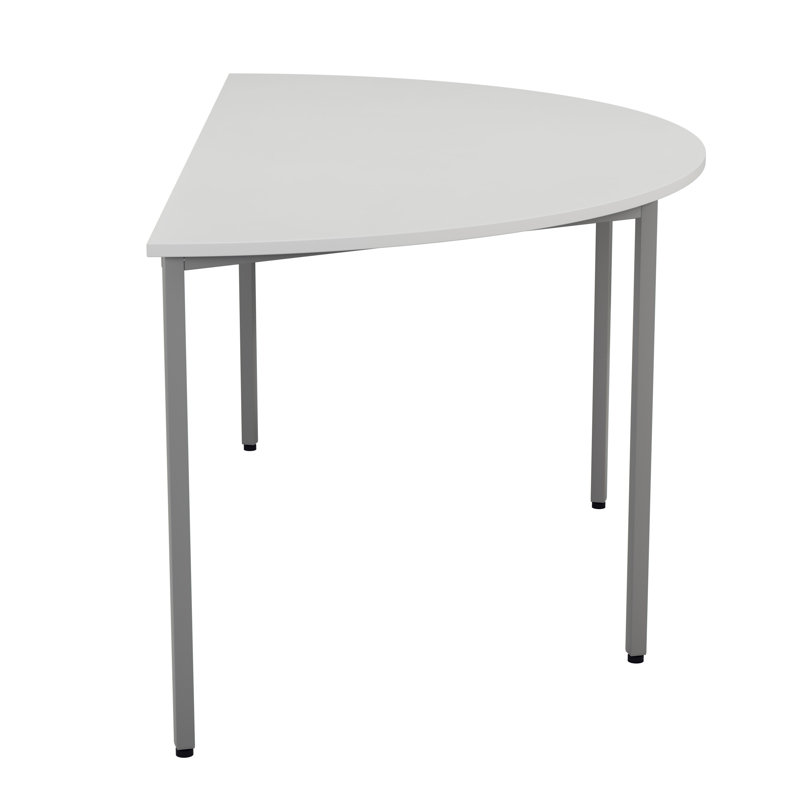 Buariki 160cm Half-circle Conference Table, White