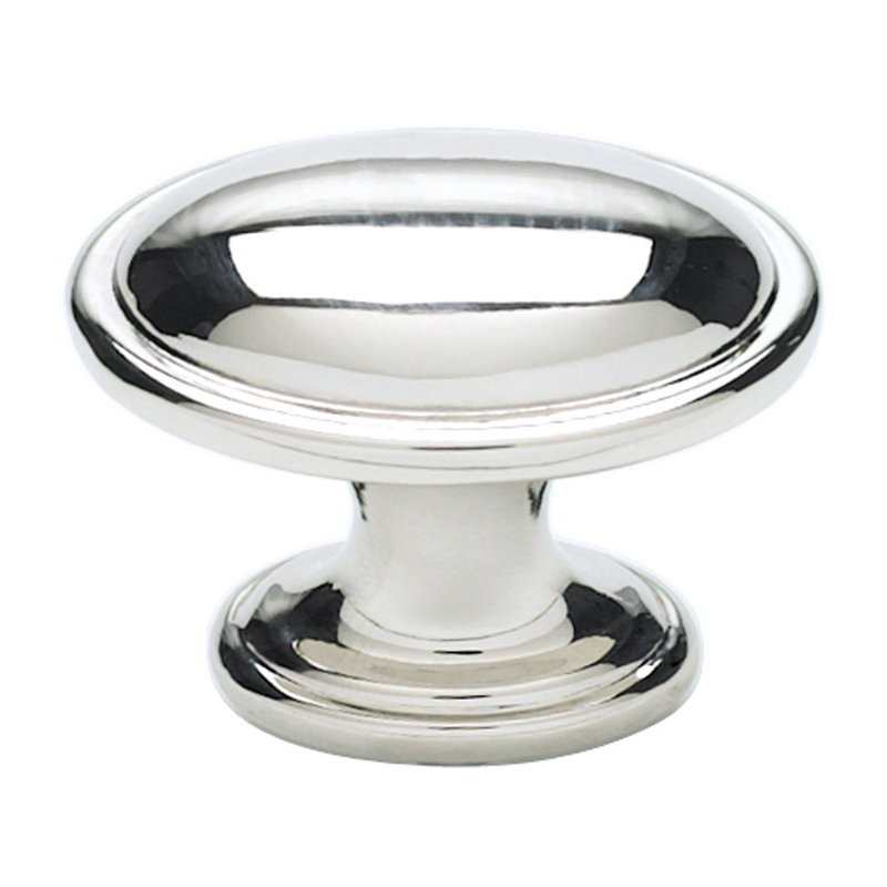 Austen 1 5/16" Length Oval Knob, Polished Chrome