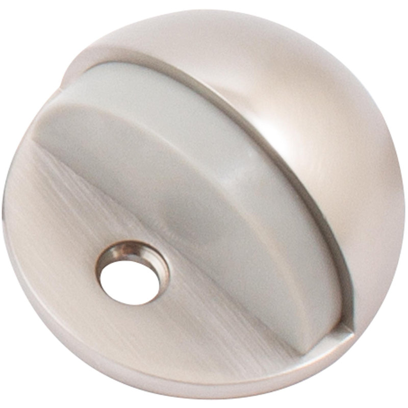 Zinc Floor Mount Stop, Satin Nickel
