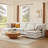 Modern Large U-Shaped Modular Sofa, Freely Combinable 6-Seater Sofa, Convertible To Sofa Bed