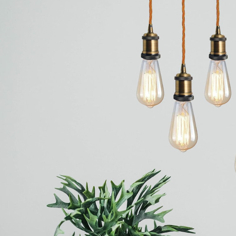 2 - Light Single Pendant, Yellow Brass