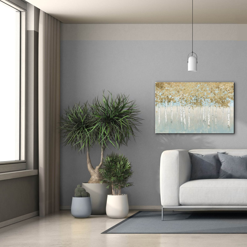 «Shimmering Forest» par James Wiens, art mural sur toile, H 26 po x l 40 po